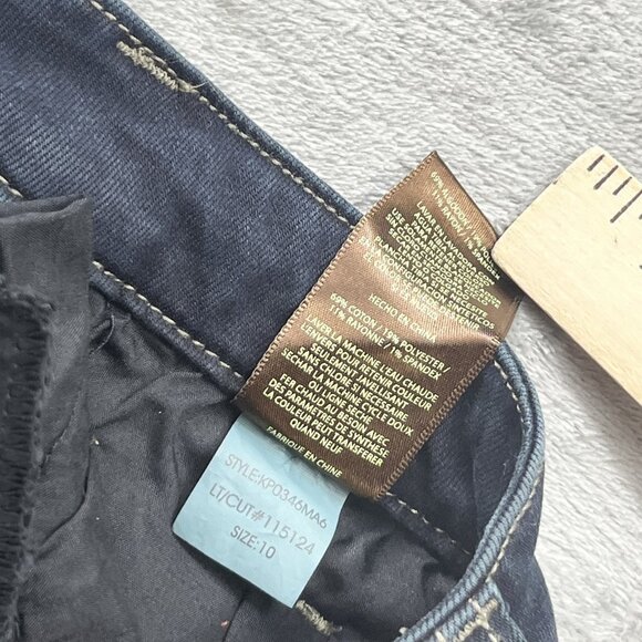 Kut from the Kloth Jeans Womens 10 Dark Wash Diana Skinny Distressed Stretch NWT - Picture 5 of 16